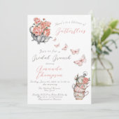 ライフタイムオブバタフライティーブライダルシャワーブランチ 招待状 (スタンド正面)