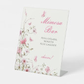 ライフタイムオブバタフライミモザバーブライダルシャワー 台座サイン (正面)