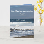 ライフタイムカードに感動的一度 カード (黄色い花)