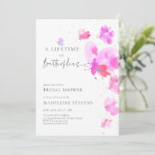ライフタイムバタフライはっきりしたロマンブライダルシャワー 招待状 (スタンド正面)