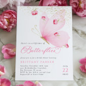 ライフタイムバタフライブライダルシャワー招待 招待状