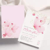 ライフタイムバタフライブライダルシャワー招待 招待状