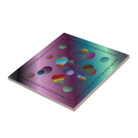 ライフタイルの円 タイル (側面)