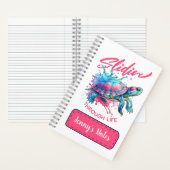 ライフタートルウォーターカラフルカラー ノートブック (内側)