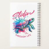 ライフタートルウォーターカラフルカラー ノートブック (裏面)