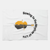 ライフチェロのリズムに屈する キッチンタオル (横)