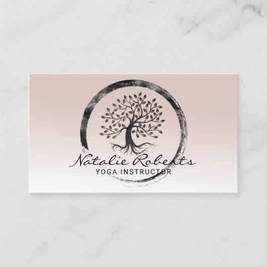 ライフツリー禅サークルヨガ瞑想ウェルネススパ 名刺 (正面)