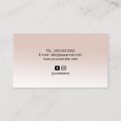 ライフツリー金ゴールドサークルヨガメディテーションウェルネススパ 名刺 (裏面)