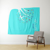 『ライフツリー』パーティー フォトオプ バックドロップ タペストリー (インサイチュ(横))