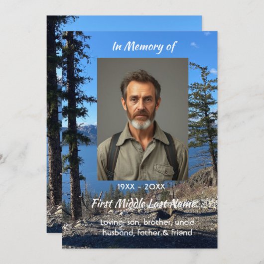 ライフツリー 湖フォレストの生命の祝祭 招待状 (正面/裏面)