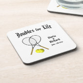 ライフテニス結婚のダブルス コースター (左側)
