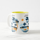 「ライフディアシーナリーマグデザイン」 ツートーンマグカップ (正面左)