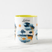 「ライフディアシーナリーマグデザイン」 ツートーンマグカップ (中央)