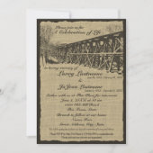 ライフトレインのお祝い 招待状 (正面)