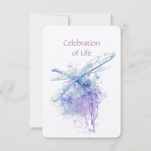 ライフドラゴンフライ記念お祝い 招待状 (正面)