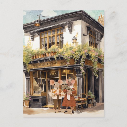 ライフネズミタウン – 子供時代の友だちポストカード ポストカード (正面)