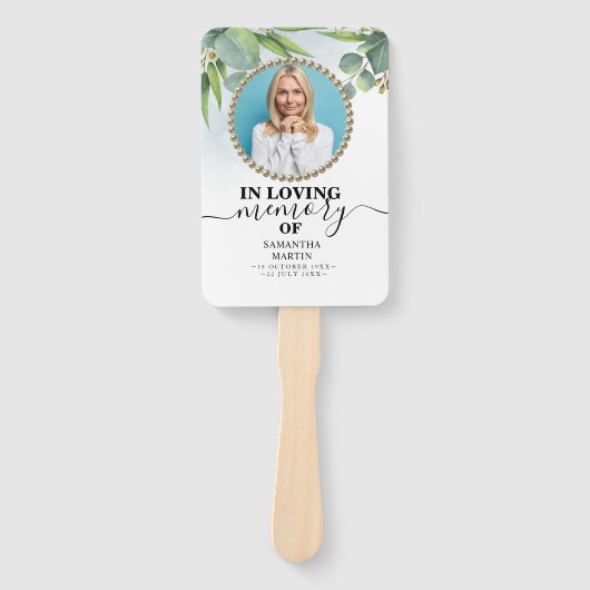 ライフハンドファンのユーカリお祝い ハンドファン (正面)