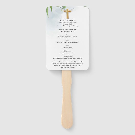 ライフハンドファンのユーカリお祝い ハンドファン (裏面)