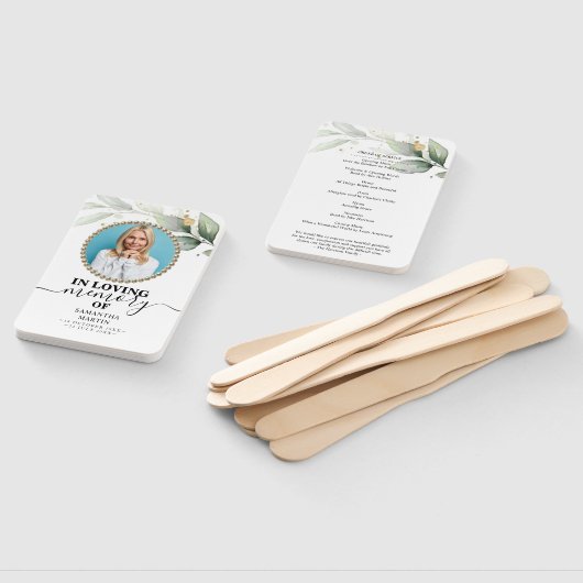 ライフハンドファンのユーカリ葬儀お祝い ハンドファン (組立なし)