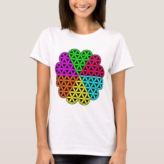 ライフハートX 6 -ハートの花 – ベクトル Tシャツ (正面)