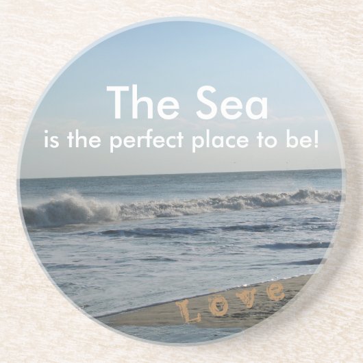 ライフバイザシービーチサンド飲み物用コースター コースター (正面)