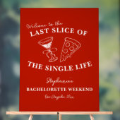 ライフバチェロレッテの最後の赤独身のいスライス アクリルサイン (ニュートラル)