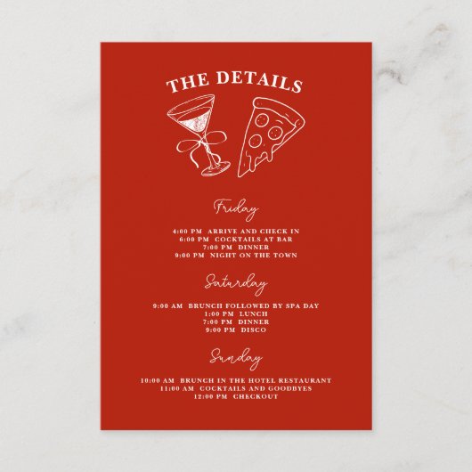 ライフバチェロレッテの最後の赤独身のいスライス エンクロージャーカード (正面)