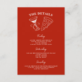 ライフバチェロレッテの最後の赤独身のいスライス エンクロージャーカード