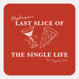 ライフバチェロレッテの最後の赤独身のいスライス スクエアシール