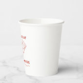 ライフバチェロレッテの最後の赤独身のいスライス 紙コップ (左)
