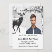 ライフパスのお祝い登山道の木 招待状 (裏面)