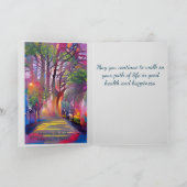 ライフパスの記念日とカスタム文字 カード (内部)