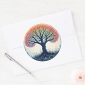 ライフパッチの木 ラウンドシール (封筒)