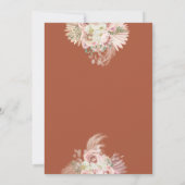 ライフパンパスグラスの葬儀お祝い 招待状 (裏面)