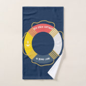 ライフパーソナライズされた航海のリングや輪カスタムセーリング バスタオルセット (ハンドタオル)