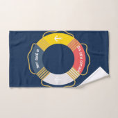 ライフパーソナライズされた航海のリングや輪カスタムセーリング バスタオルセット (ハンドタオル)