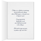 ライフパートナーアニバーサリーネイビーブルー&ホワイトローズ (内側 (右))