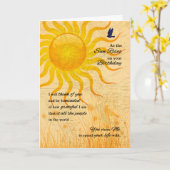 ライフパートナー誕生日 |夏の草原 カード (黄色い花)