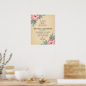 「ライフパートナー」愛の契約結婚の証明書 ポスター (キッチン)