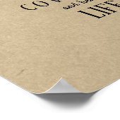 「ライフパートナー」愛の契約結婚の証明書 ポスター (角)