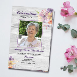 ライフパープルの葬儀注文サービスお祝い チラシ