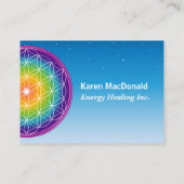 ライフビズカードの星の空の花 名刺 (裏面)