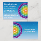 ライフビズカードの星の空の花 名刺 (正面/裏面)