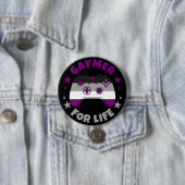 ライフビデオゲームコントローラ用の無性ゲーマー 缶バッジ (インサイチュ)