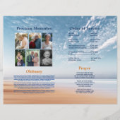 ライフビーチの葬儀サービスプログラムお祝い チラシ (裏面)