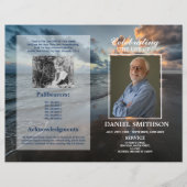 ライフビーチの葬儀サービスプログラムお祝い チラシ (正面)