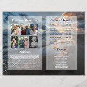 ライフビーチの葬儀サービスプログラムお祝い チラシ (裏面)