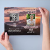 ライフビーチ葬儀サービスプログラムのお祝い チラシ (手)