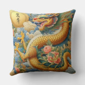 ライフファイアチノワセリードラゴン金ゴールド クッション (裏面)