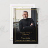 ライフフォトお祝いカードの葬儀祈りの言葉 (正面/裏面)